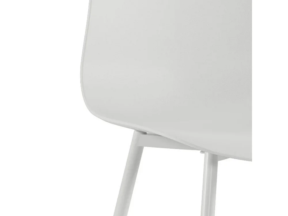 Wave, Set di 4 Sedia in polipropilene con gambe metallo verniciato (50cm X 58cm H. 85cm)| Duzzle