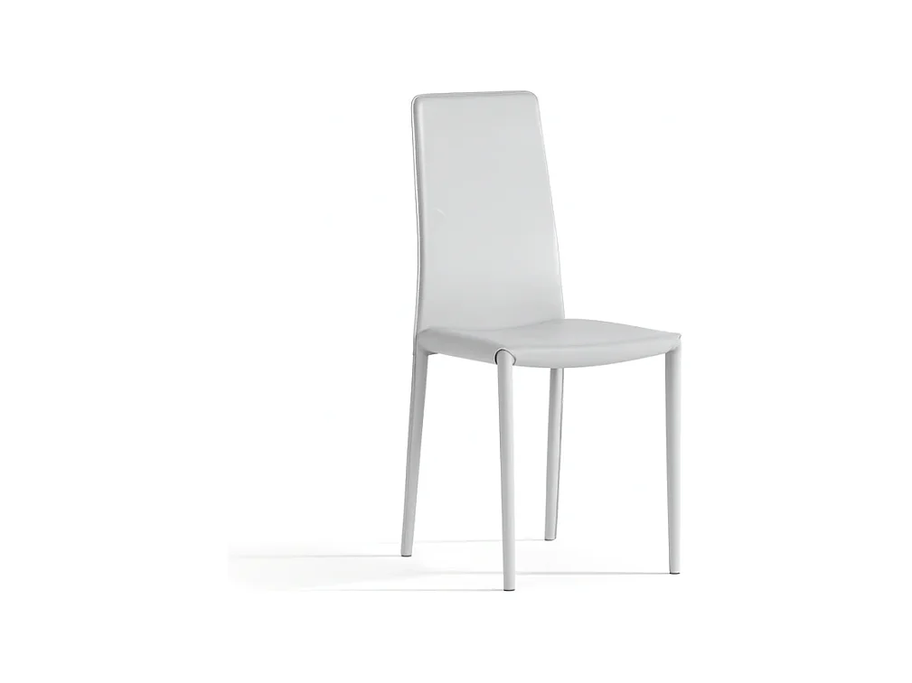 Luma, Set di 4 Sedia in similcuoio (42cm X 41cm H. 95cm)| Duzzle