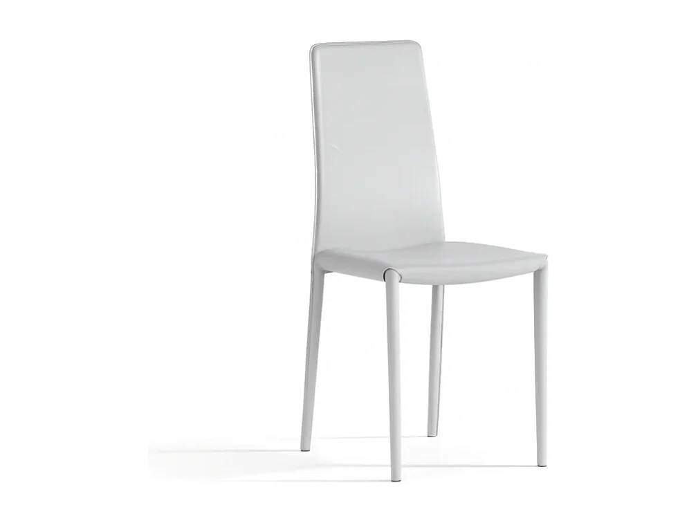 Luma, Set di 4 Sedia in similcuoio (42cm X 41cm H. 95cm)