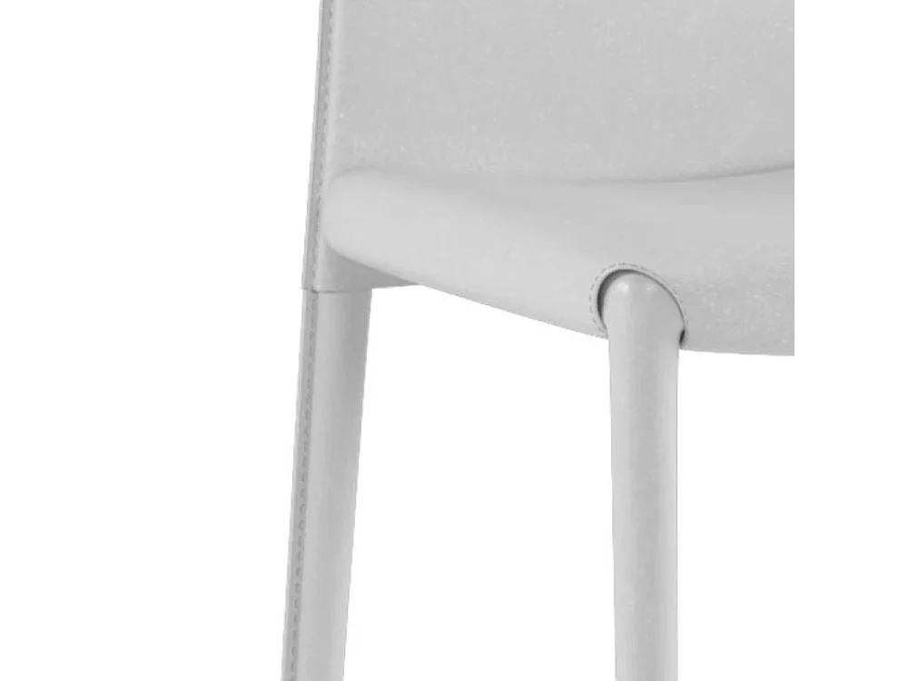 Luma, Set di 4 Sedia in similcuoio (42cm X 41cm H. 95cm)