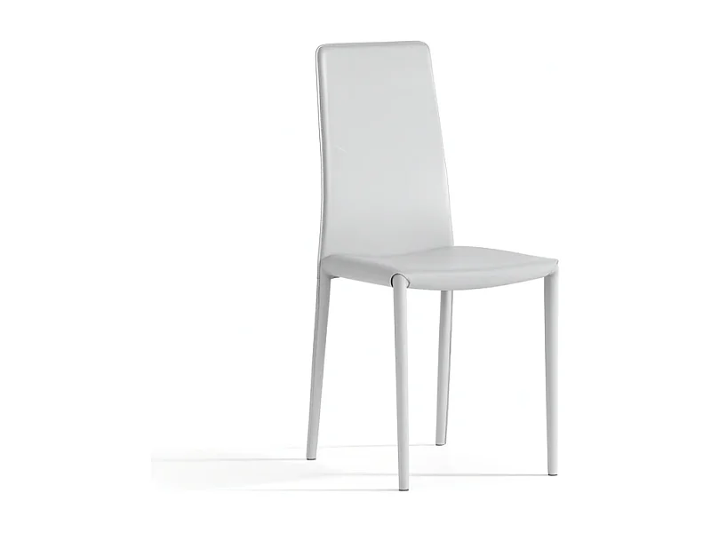 Luma, Set di 4 Sedia in similcuoio (42cm X 41cm H. 95cm)| Duzzle