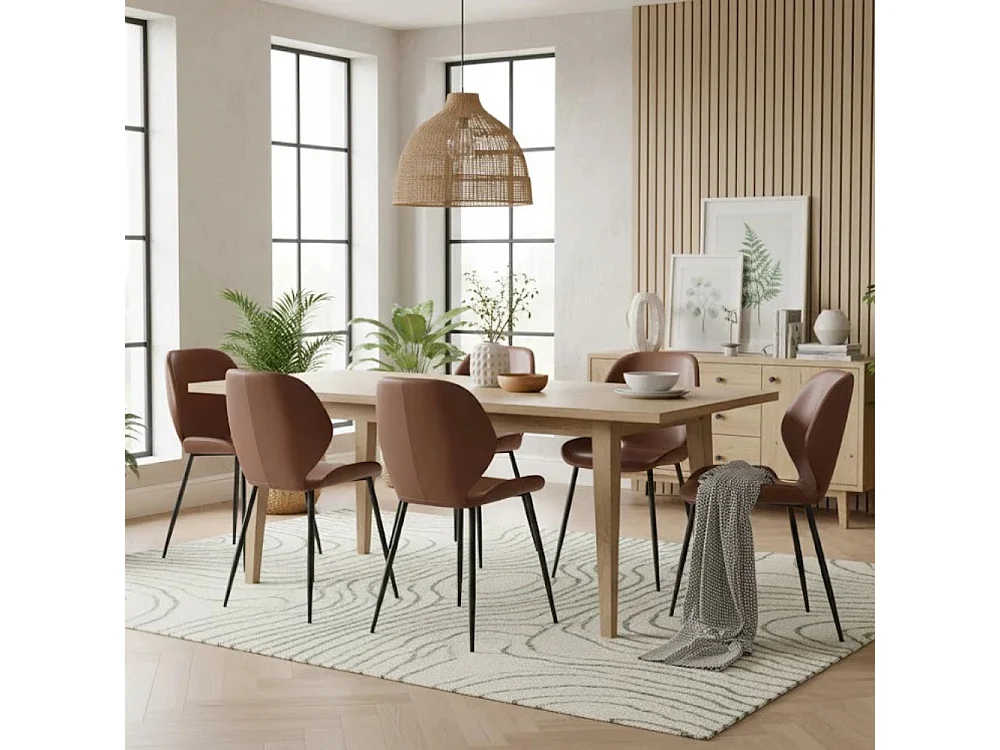 Callisto, Set di 4 Sedia in soft-touch (55cm X 45cm H. 83cm)| Duzzle