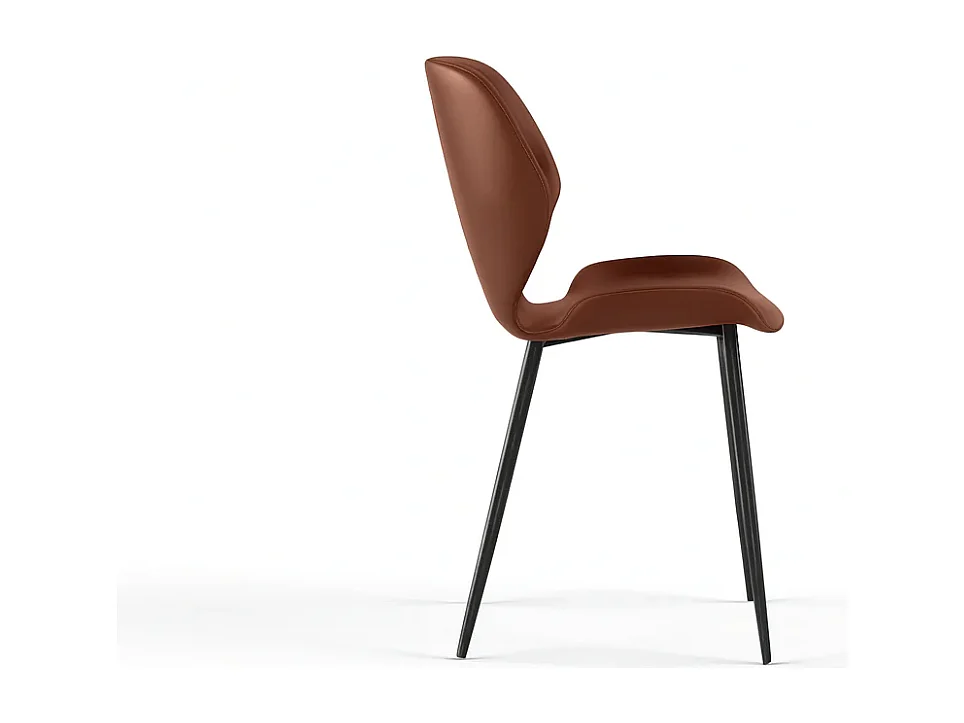 Callisto, Set di 4 Sedia in soft-touch (55cm X 45cm H. 83cm)