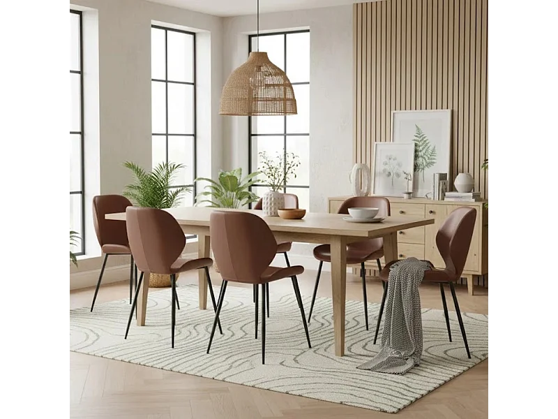 Callisto, Set di 4 Sedia in soft-touch (55cm X 45cm H. 83cm)