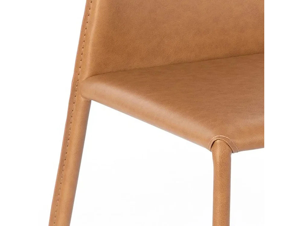 Lara, Set di 2 Sedia in similcuoio (56cm X 44cm H. 86.5cm)