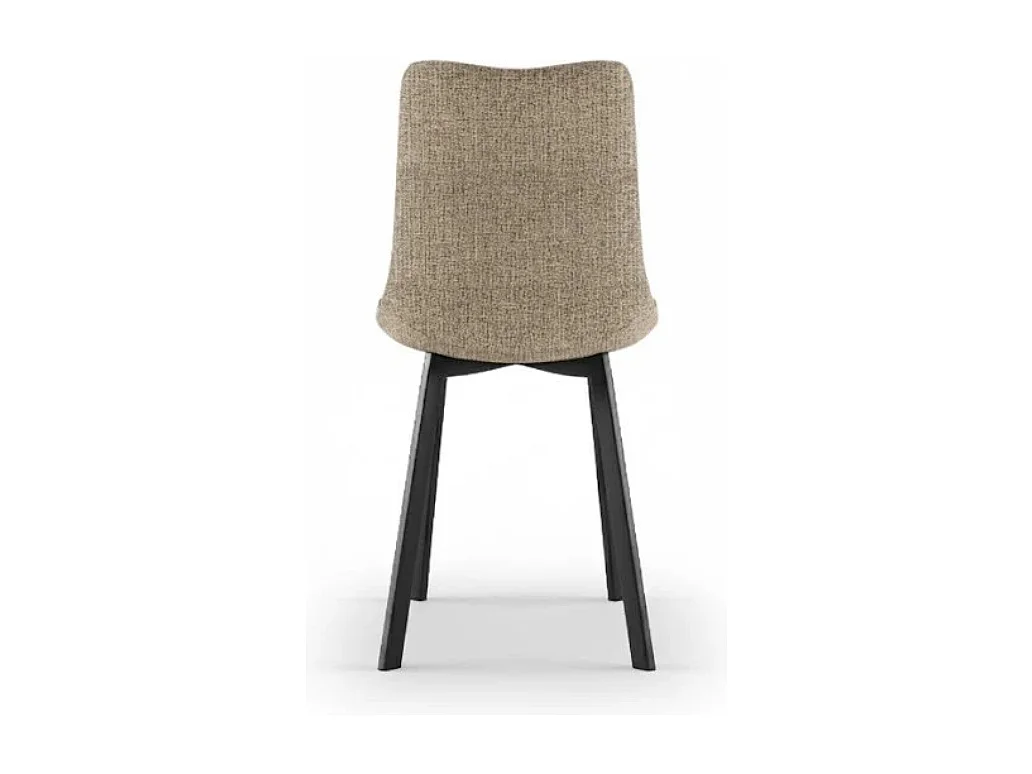 Set de 4 sillas tapizadas de diseño moderno en tela easy-clean Grace - Beige