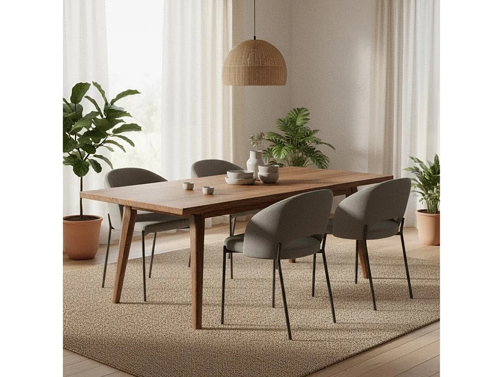 Siena, Set di 2 Sedia in tessuto (52cm X 55.5cm H. 78.5cm)| Duzzle