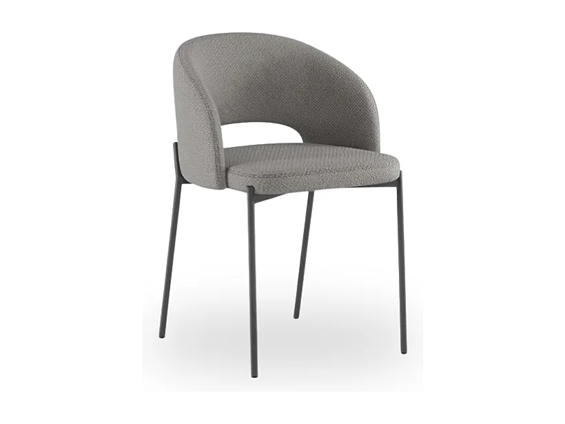 Siena, Set di 2 Sedia in tessuto (52cm X 55.5cm H. 78.5cm)