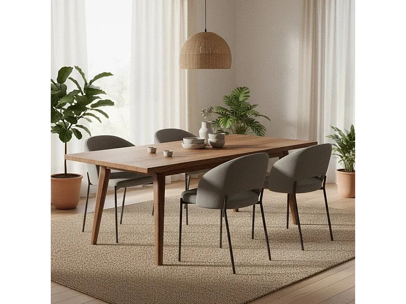 Siena, Set di 2 Sedia in tessuto (52cm X 55.5cm H. 78.5cm)