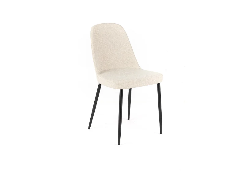 Corvina, Set di 4 Sedia in tessuto (55cm X 46cm H. 85cm)| Duzzle