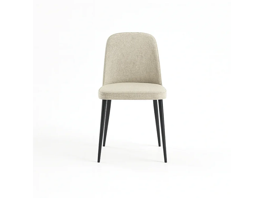 Corvina, Set di 4 Sedia in tessuto (55cm X 46cm H. 85cm)| Duzzle