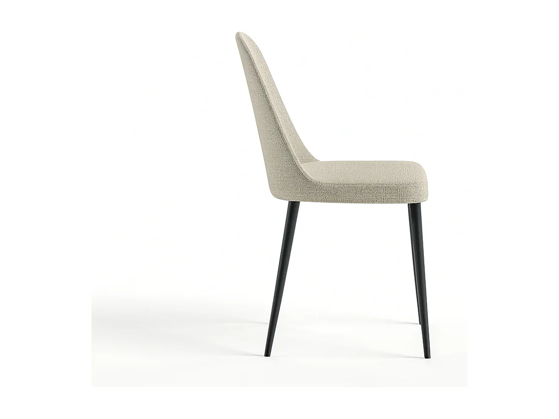 Corvina, Set di 4 Sedia in tessuto (55cm X 46cm H. 85cm)