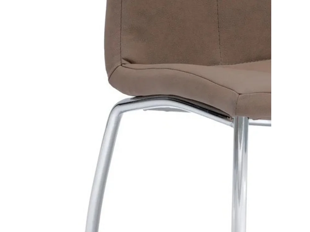 Ines, Set di 4 Sedia in similpelle (43cm X 44cm H. 92cm)| Duzzle