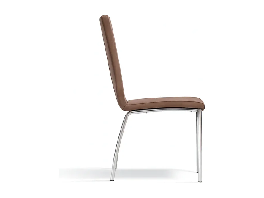 Ines, Set di 4 Sedia in similpelle (43cm X 44cm H. 92cm)