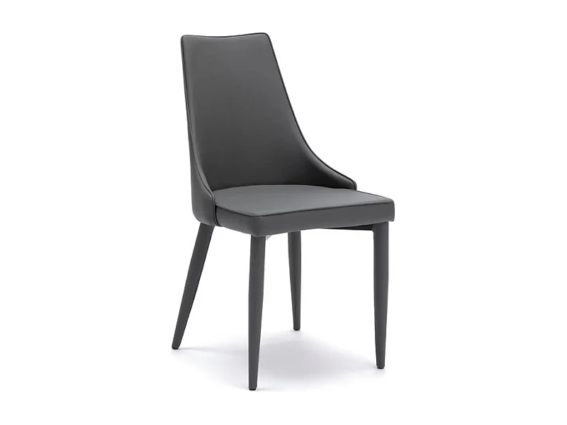 Isabel, Set di 2 Sedia in similpelle (46cm X 46cm H. 91cm)| Duzzle