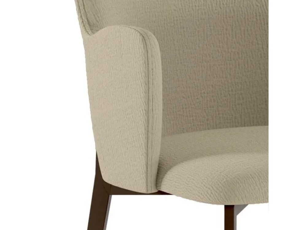 Hug, Set di 4 Sedia in tessuto easy-clean con gambe in metallo verniciato (53.5cm X 62.5cm H. 80cm)