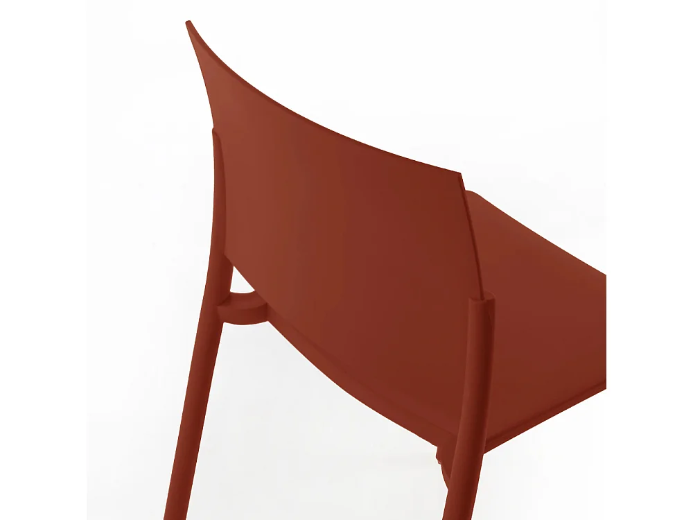 Aurora, Set di 4 Sedia in polipropilene (55cm X 52.5cm H. 81cm)| Duzzle