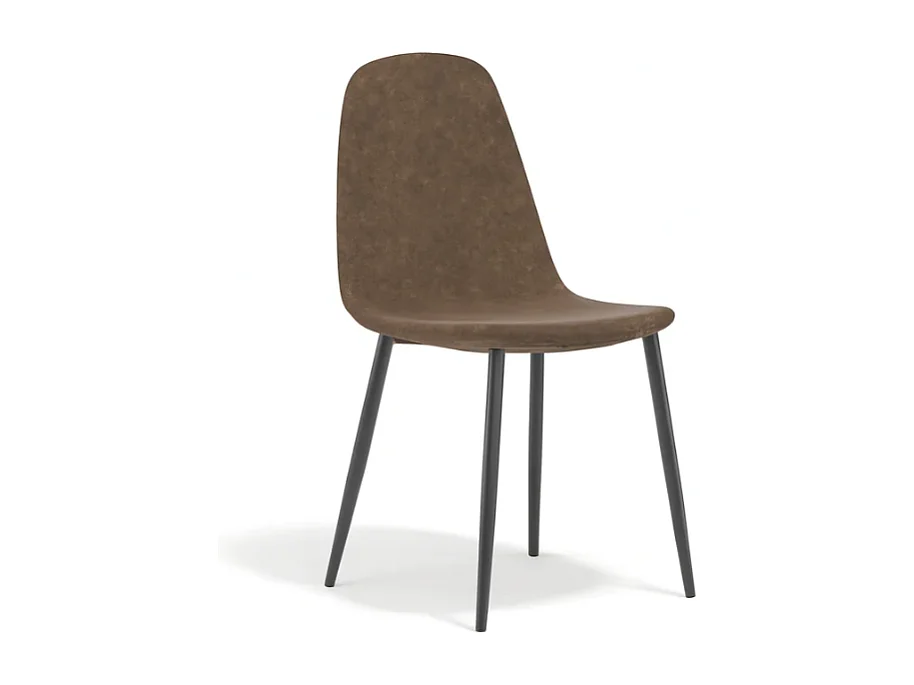 Aurelia, Set di 4 Sedia in similpelle (44cm X 50cm H. 84cm)