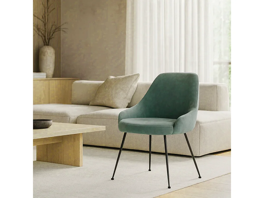 Andromeda,  Sedia in microfibra (48.5cm X 49.5cm H. 80cm)| Duzzle