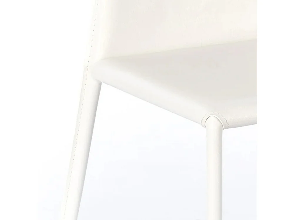 Lara, Set di 2 Sedia in similcuoio (56cm X 44cm H. 86.5cm)| Duzzle