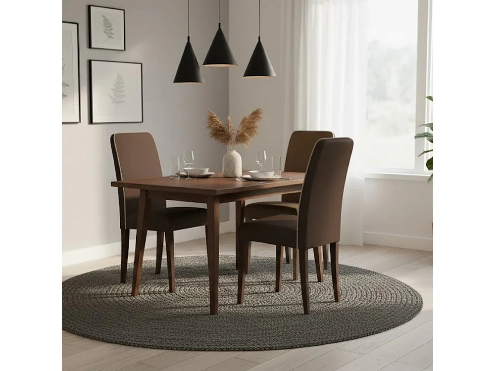 Alina, Set di 2 Sedia in similpelle (59cm X 46cm H. 99cm)| Duzzle