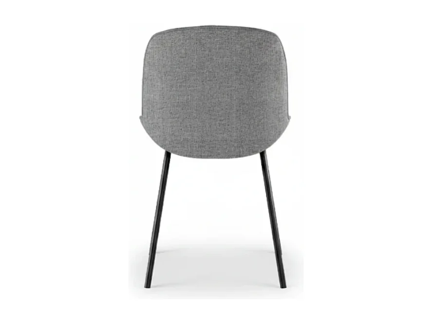 Adhara, Set di 4 Sedia in tessuto (57cm X 46cm H. 80cm)