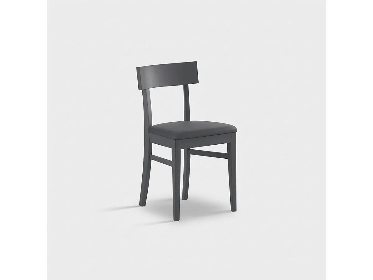 Zaira, Set di 2 Sedia in legno laccato (44cm X 45cm H. 82cm)