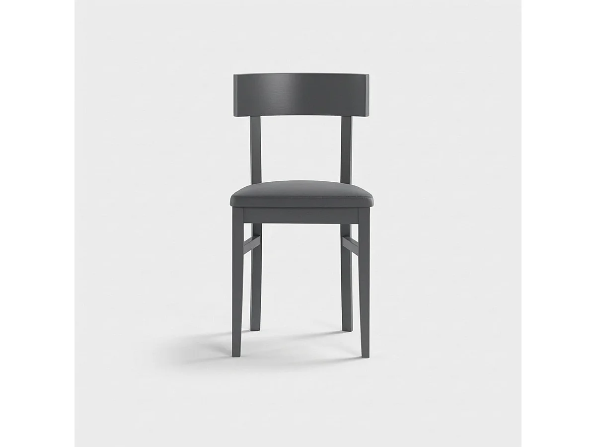 Zaira, Set di 2 Sedia in legno laccato (44cm X 45cm H. 82cm)