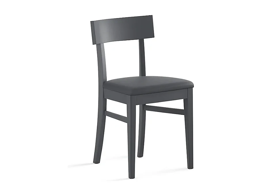 Zaira, Set di 2 Sedia in legno laccato (44cm X 45cm H. 82cm)