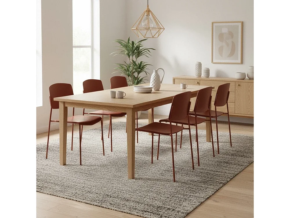 Vega, Set di 4 Sedia in polipropilene (52cm X 52cm H. 79cm)| Duzzle