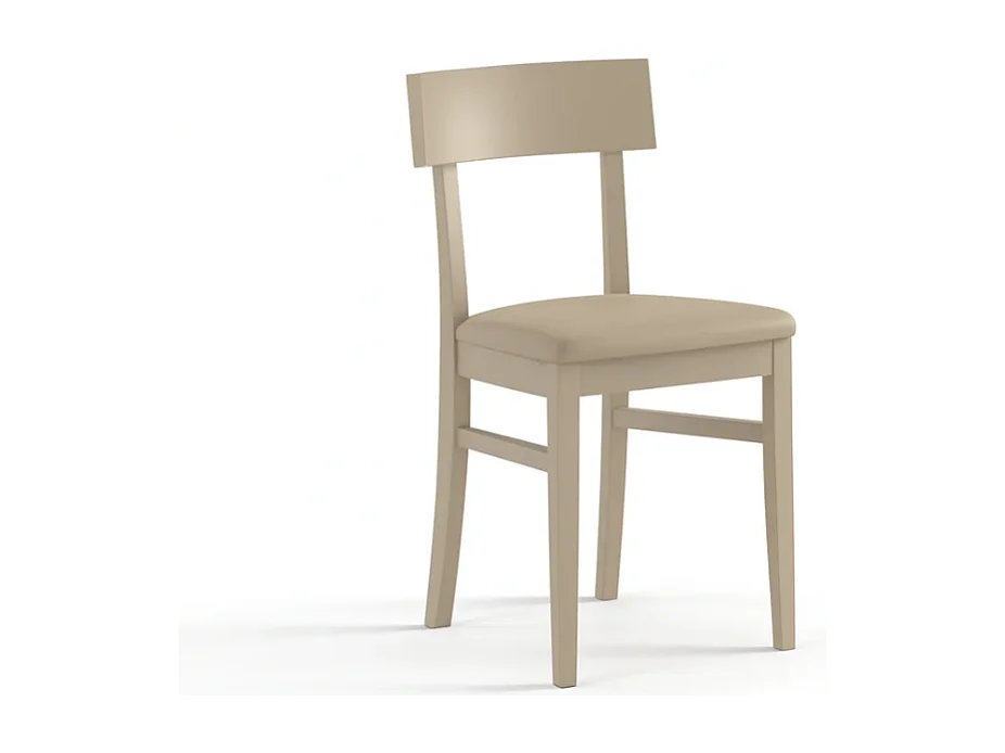 Zaira, Set di 2 Sedia in legno laccato (44cm X 45cm H. 82cm)| Duzzle