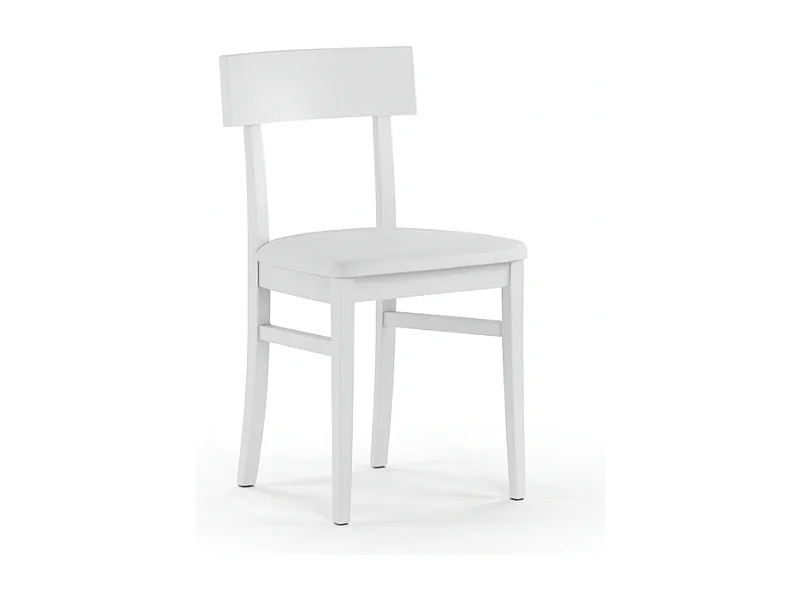 Zaira, Set di 2 Sedia in legno laccato (44cm X 45cm H. 82cm)| Duzzle