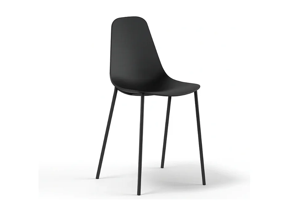 Mira, Set di 4 Sedia in polipropilene (49cm X 48.5cm H. 88cm)