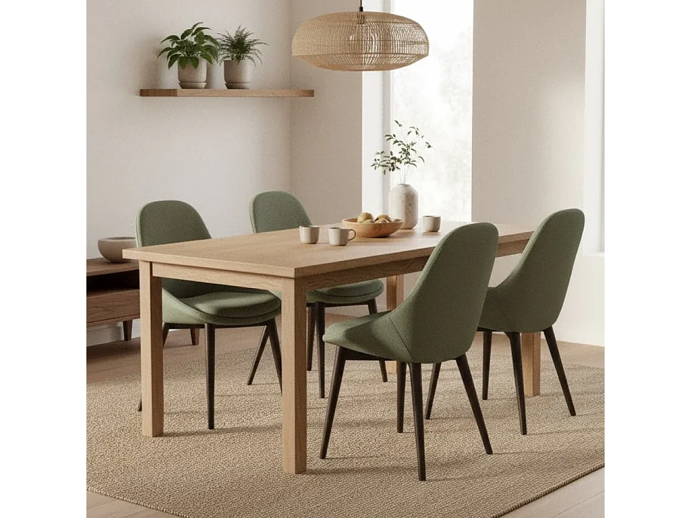 Delphi, Set di 4 Sedia in tessuto (58cm X 49cm H. 85cm)| Duzzle