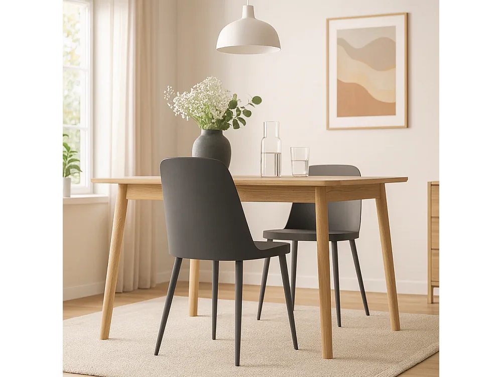 Athena, Set di 4 Sedia in polipropilene (46cm X 55cm H. 80cm)