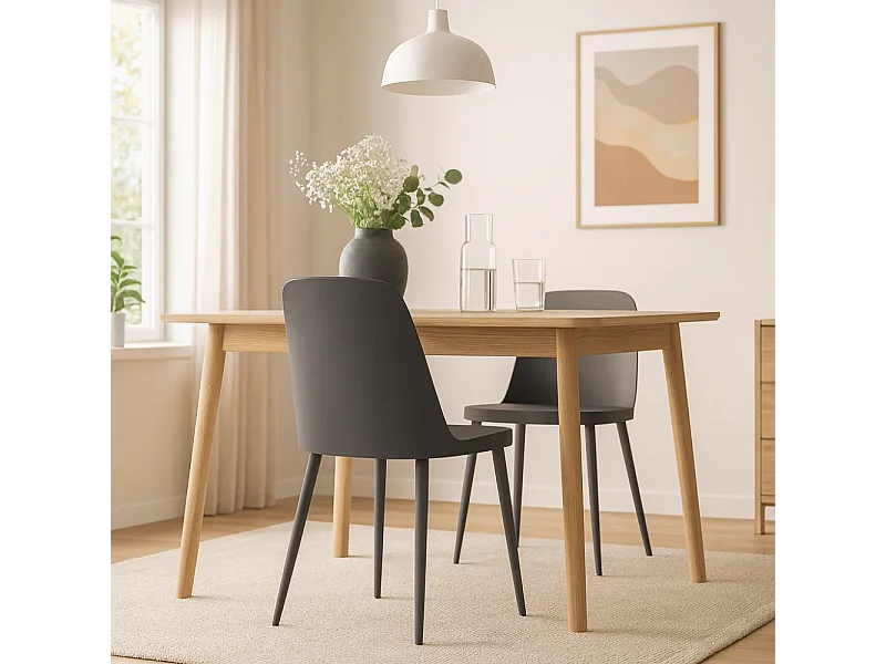 Athena, Set di 4 Sedia in polipropilene (46cm X 55cm H. 80cm)