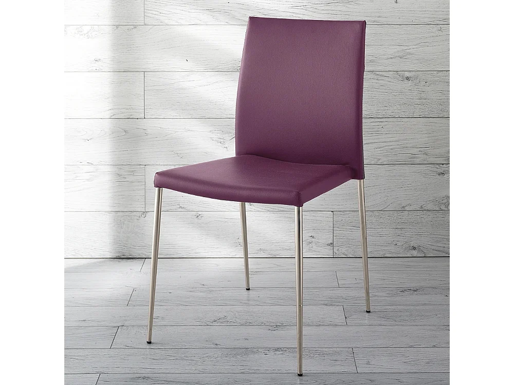 Pimpa, Set di 4 Sedia in similpelle (41.5cm X 44cm H. 85cm)| Duzzle