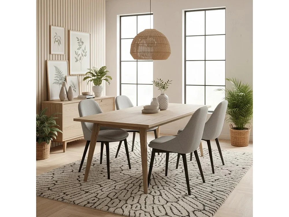 Delphi, Set di 4 Sedia in tessuto (58cm X 49cm H. 85cm)| Duzzle