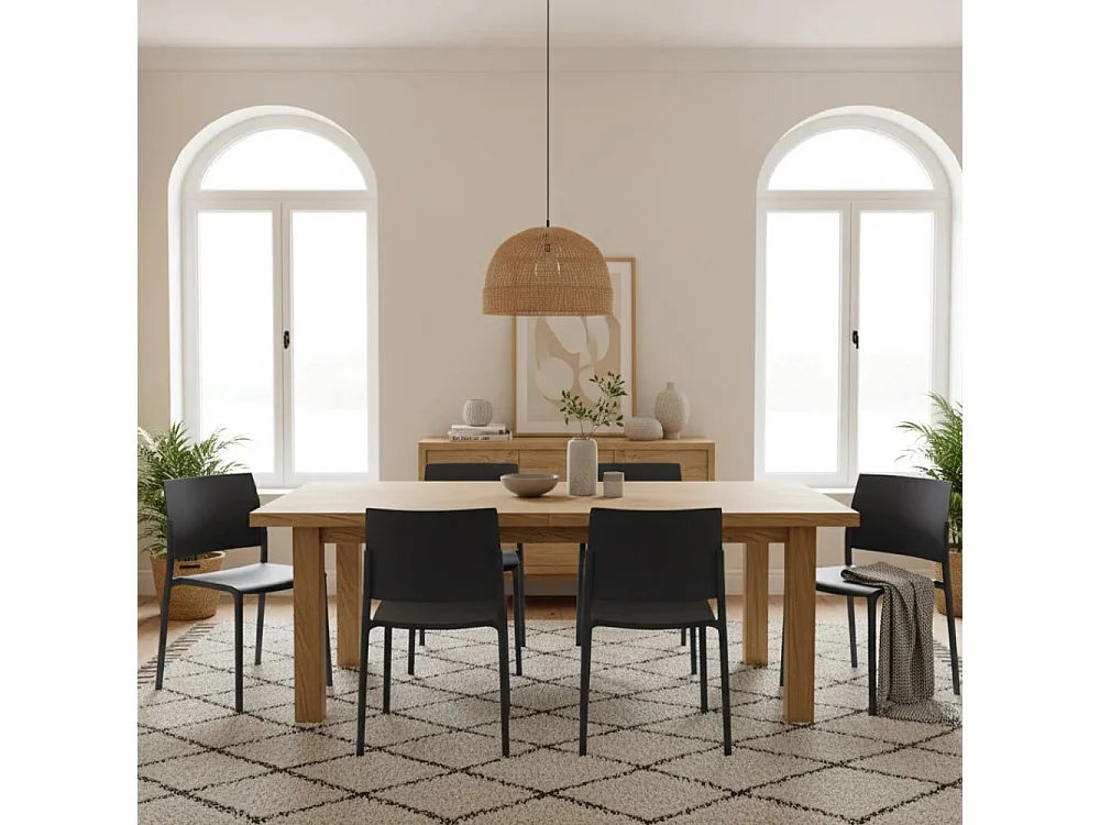 Aurora, Set di 4 Sedia in polipropilene (55cm X 52.5cm H. 81cm)| Duzzle