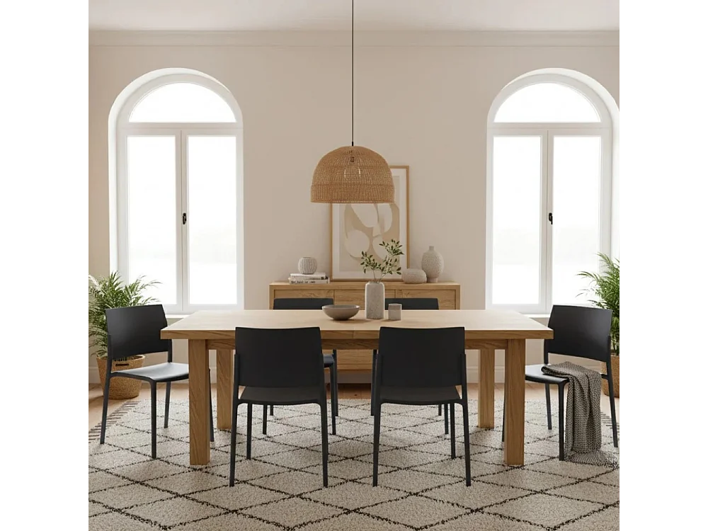 Aurora, Set di 4 Sedia in polipropilene (55cm X 52.5cm H. 81cm)