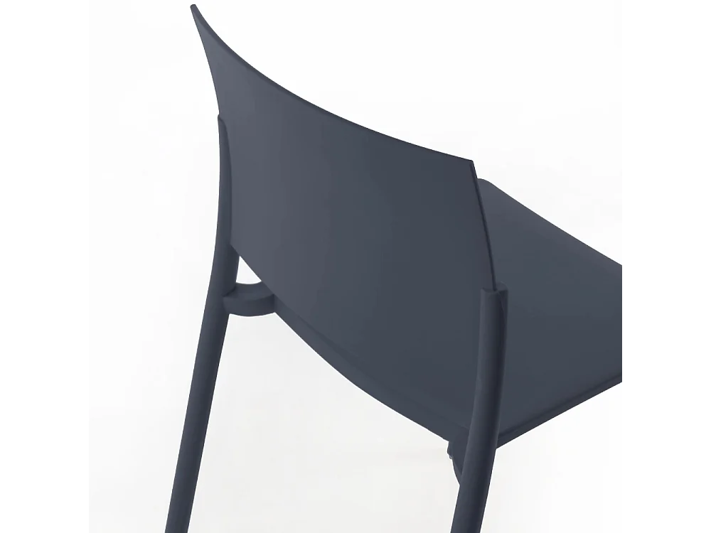 Aurora, Set di 4 Sedia in polipropilene (55cm X 52.5cm H. 81cm)