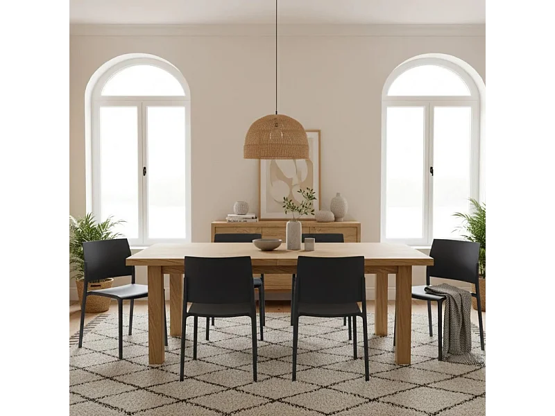 Aurora, Set di 4 Sedia in polipropilene (55cm X 52.5cm H. 81cm)