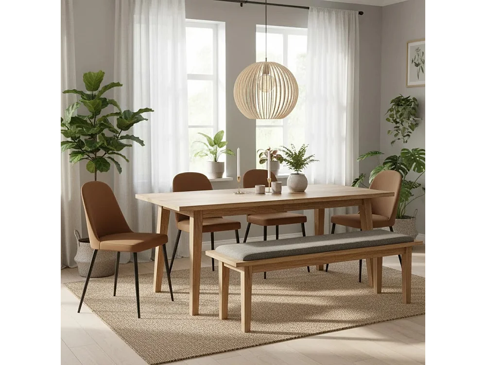 Gaelia, Set di 4 Sedia in soft-touch (52cm X 45cm H. 85cm)