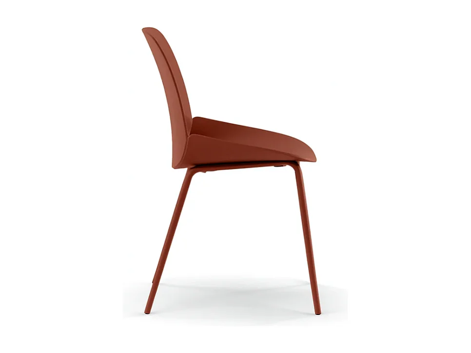 Cassandra, Set di 4 Sedia in polipropilene (55cm X 46cm H. 79cm)| Duzzle