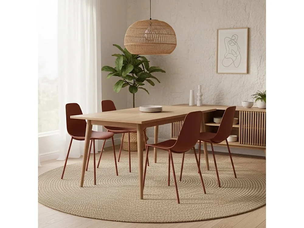 Mira, Set di 4 Sedia in polipropilene (49cm X 48.5cm H. 88cm)| Duzzle