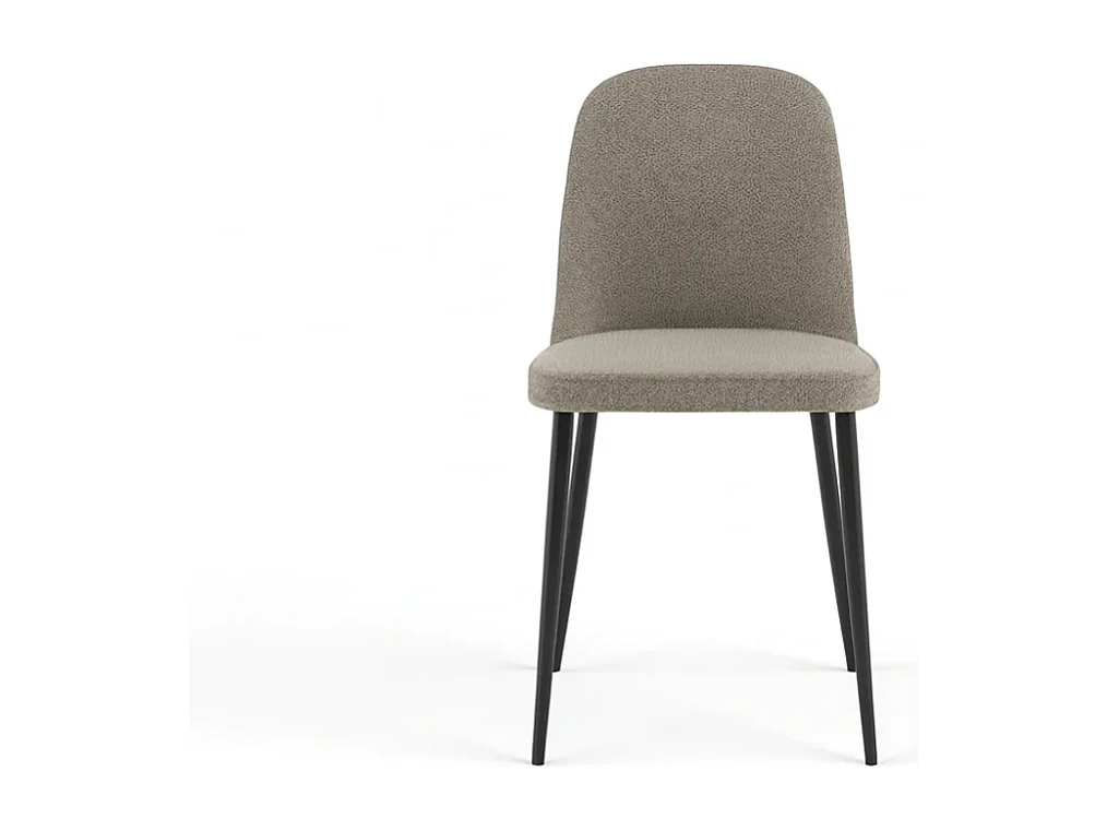 Corvina, Set di 4 Sedia in tessuto (55cm X 46cm H. 85cm)| Duzzle