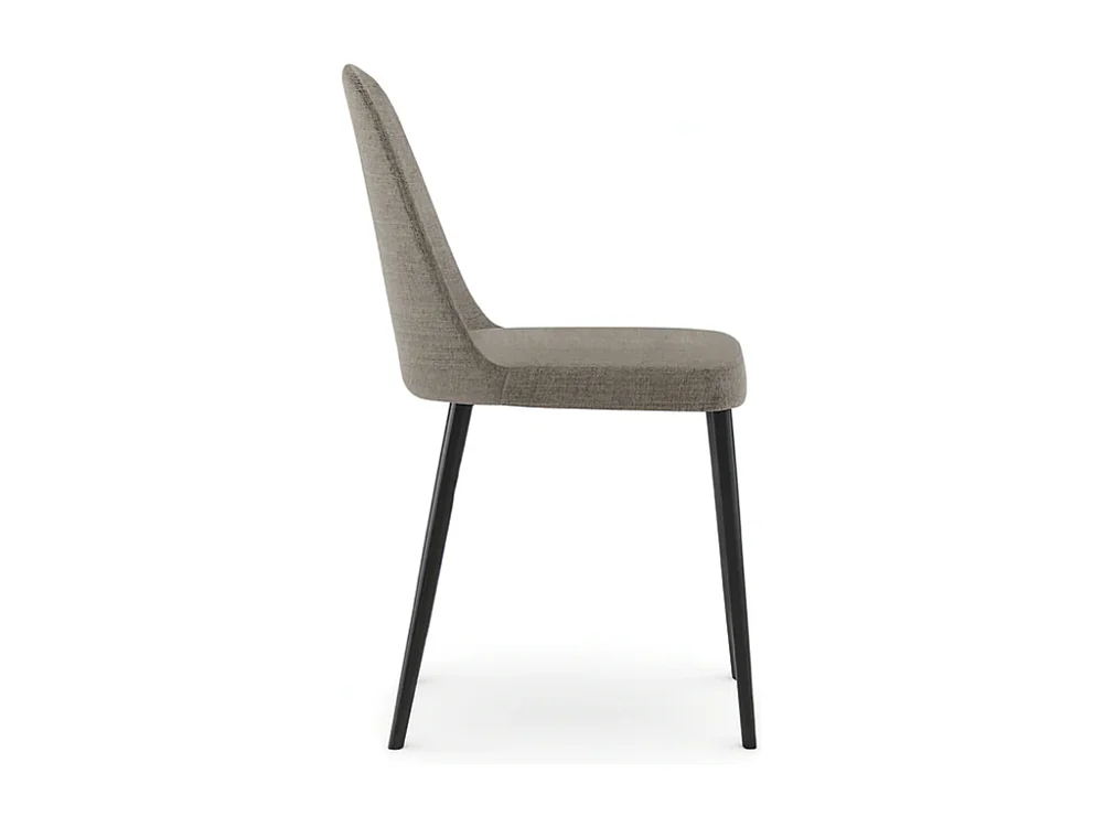 Corvina, Set di 4 Sedia in tessuto (55cm X 46cm H. 85cm)| Duzzle