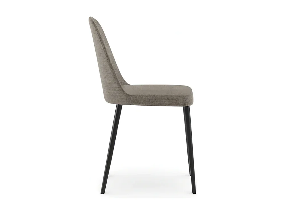 Corvina, Set di 4 Sedia in tessuto (55cm X 46cm H. 85cm)| Duzzle