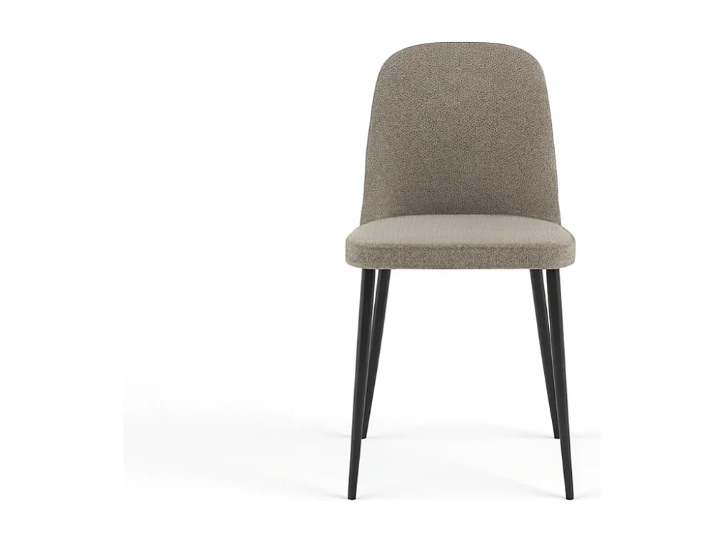 Corvina, Set di 4 Sedia in tessuto (55cm X 46cm H. 85cm)