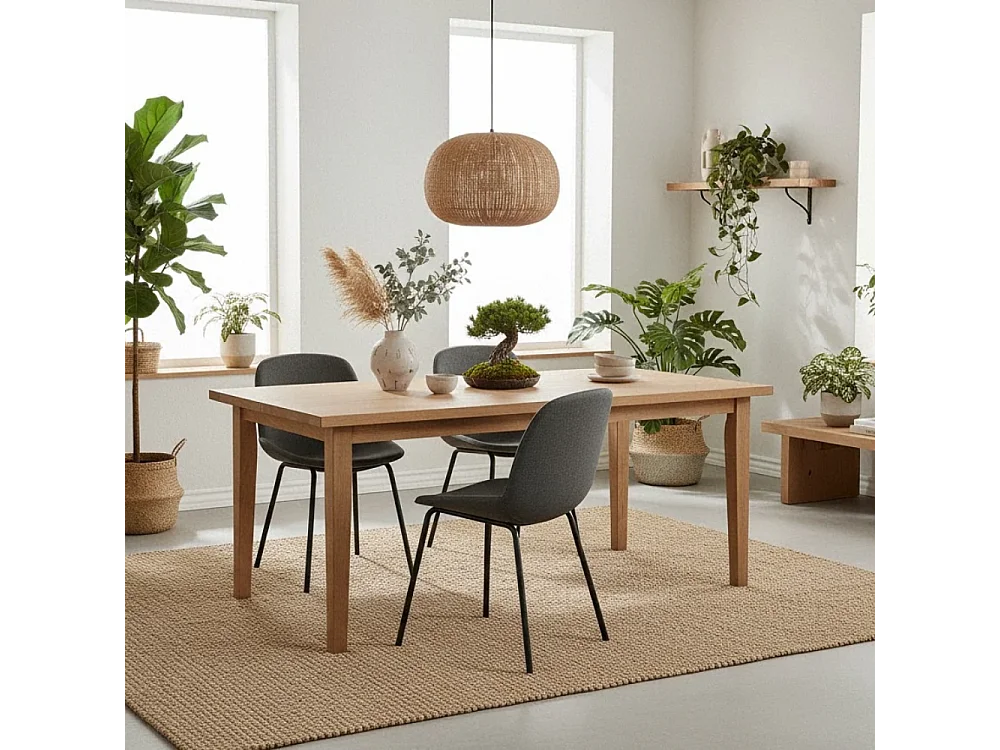 Adhara, Set di 4 Sedia in tessuto (57cm X 46cm H. 80cm)